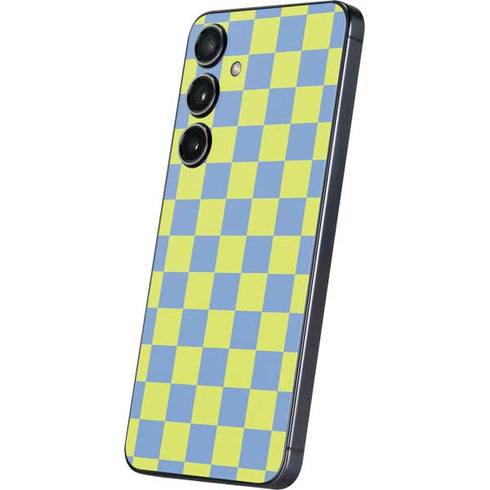 Neon Checkered Galaxy S25 Skin